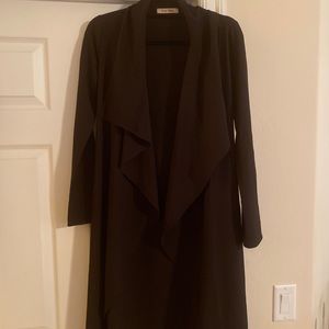 Drape waterfall duster